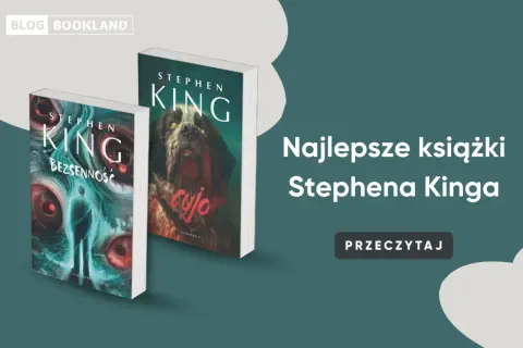 Okładki książek Stephena Kinga: "Bezsenność" i "Cujo". Odkryj najlepsze książki Stephena Kinga.